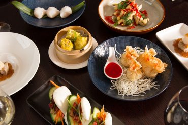 Sun Wah asian restaurant food menu display